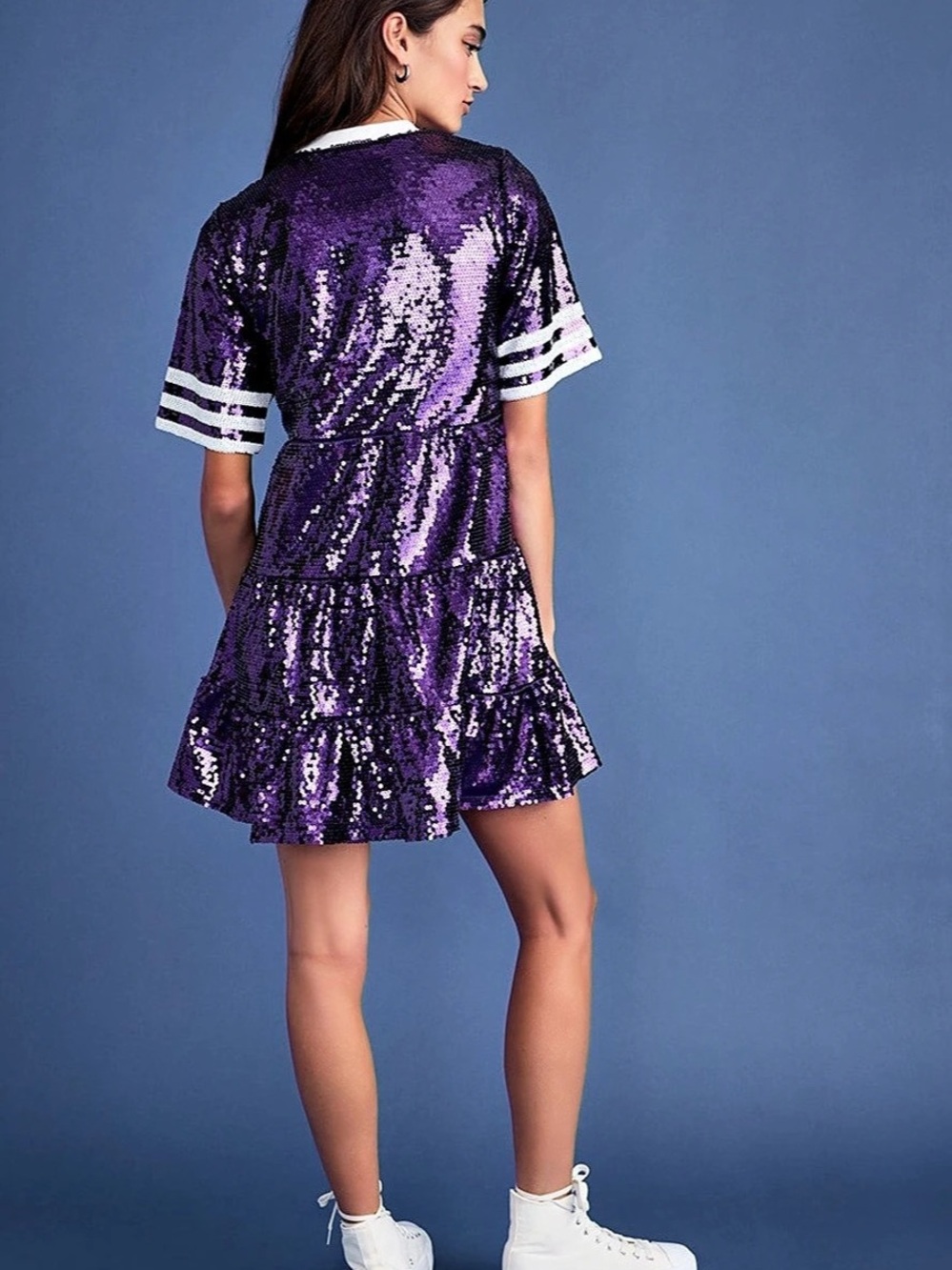 Francesca's Game Day Sequin Mini Dress | Large - Picture 5 of 6